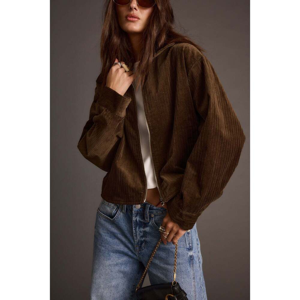 12th Tribe Gramercy Mocha Corduroy Jacket Size SS